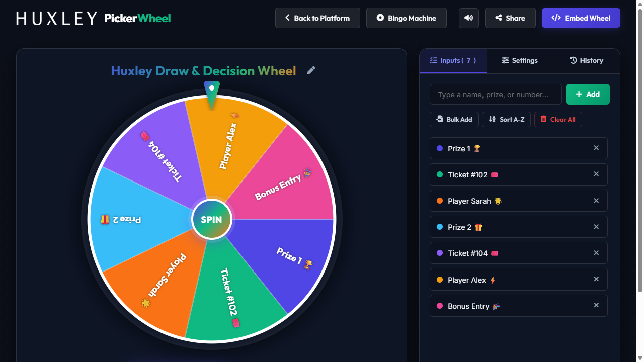 Picker Wheel Screenshot