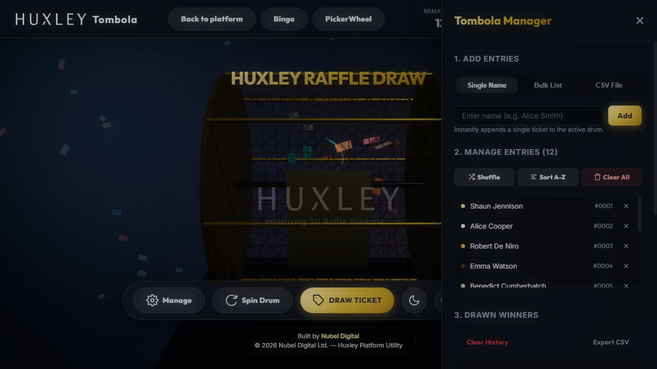 Tombola Screenshot